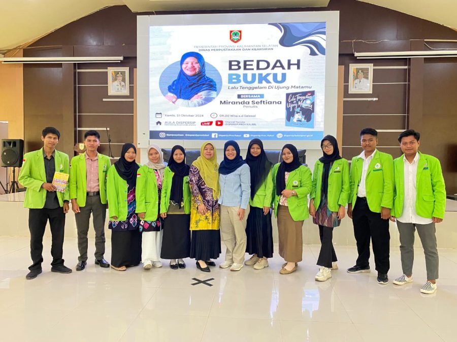 Mahasiswa Unukase Hadiri Kegiatan Bedah Buku di Kantor Dispersip Kalsel