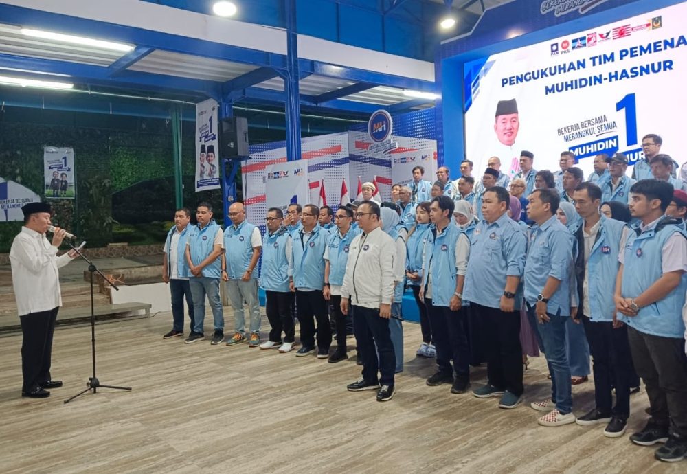 Pengukuhan tim pemenangan Muhidin-Hasnur (Kanal Kalimantan)