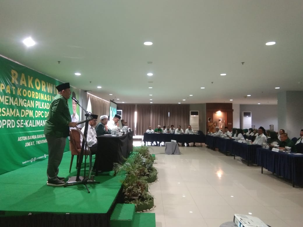 Ketua DPW PKB Kalsel, H. Cucun Ahmad Syamsurija saat Memberikan Pidato