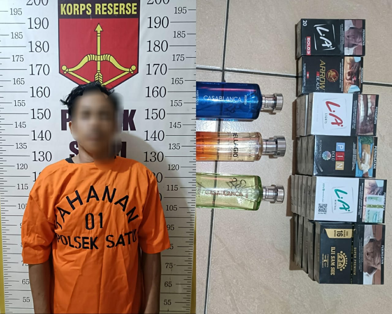 Polsek Satui Amankan Pria Terduga Pembobol Toko di Tanah Bumbu