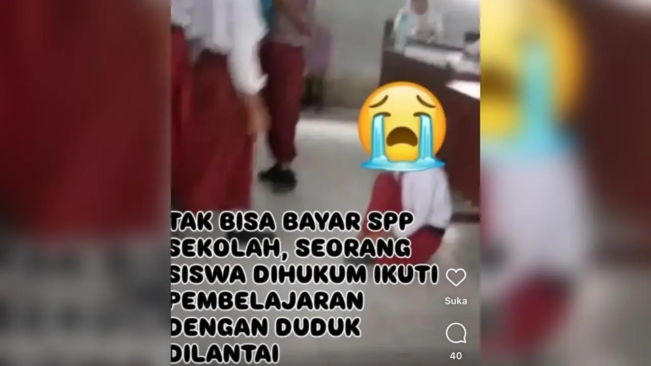 Miris! Siswa yang di hukum hanya karena menunggak SPP.