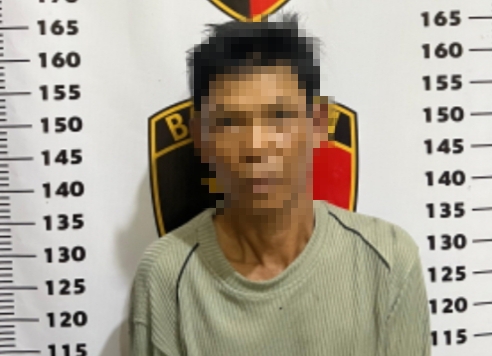 Pelaku berinisial AS (52) saat diamankan