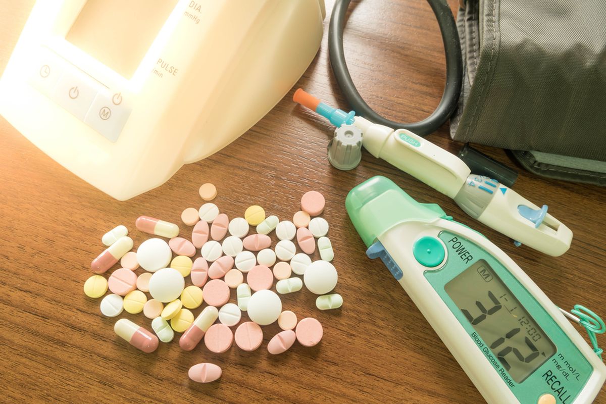 Foto:ilustrasi kadar gula darah tinggi.