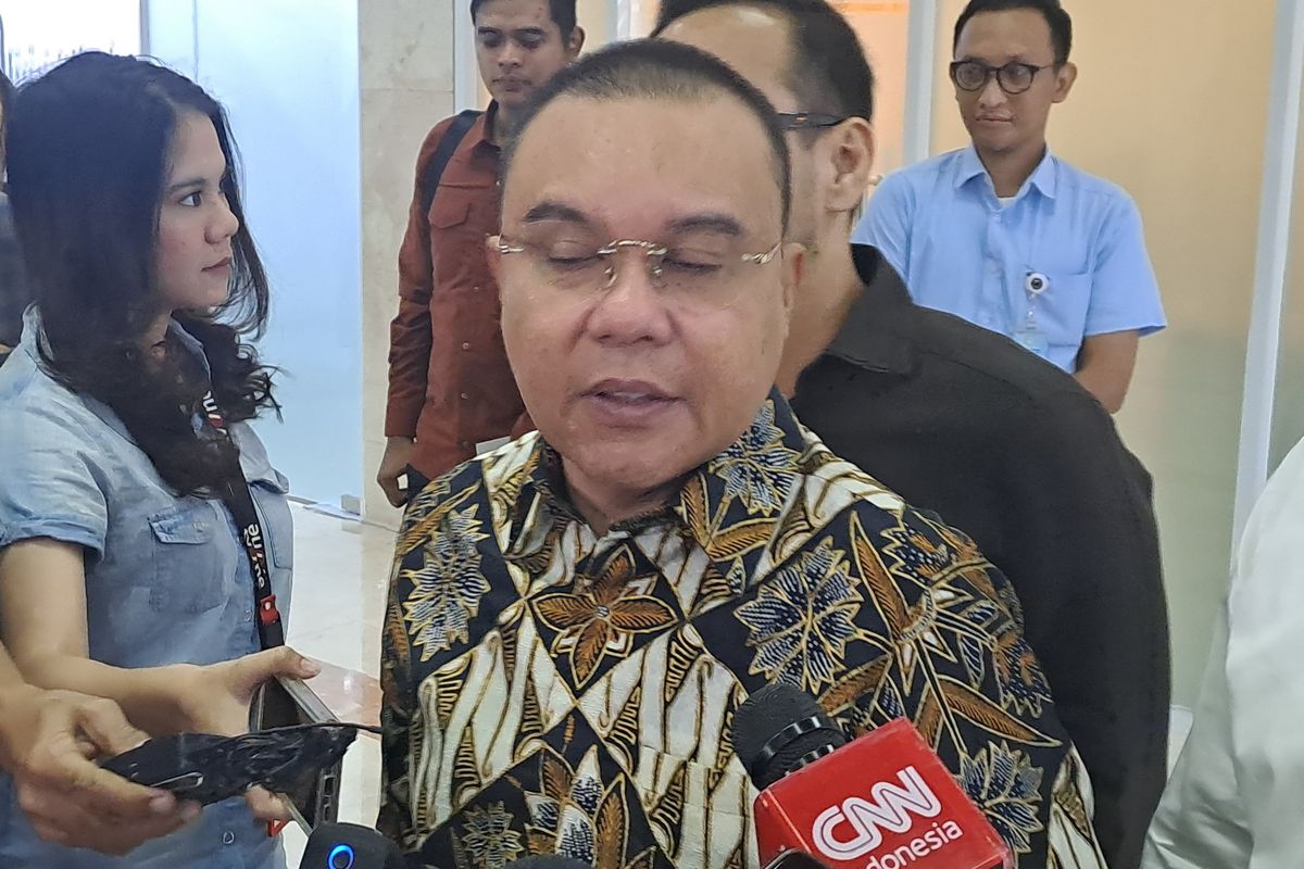 Wakil Ketua DPR Sufmi Dasco Ahmad saat ditemui di Gedung DPR, Senayan, Jakarta, Selasa (7/1).
