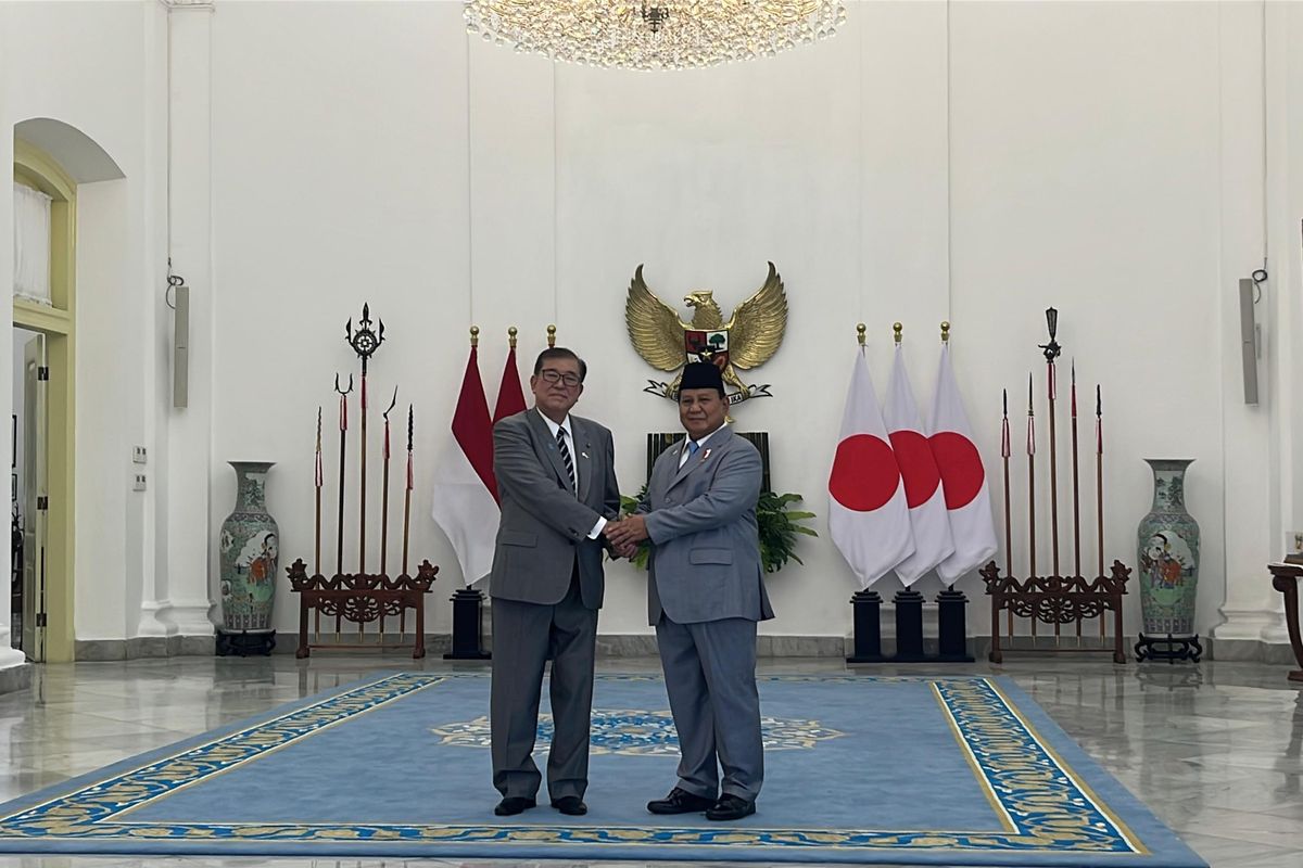 Prabowo Terima Kunjungan PM Jepang Shigeru Ishiba di Istana Bogor