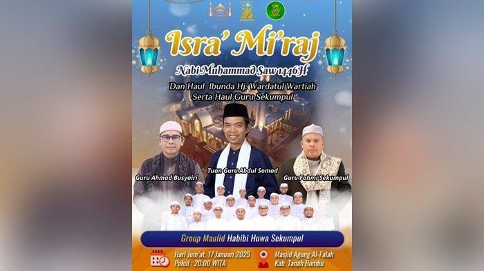 Pamflet kedatangan Ustadz Somad
