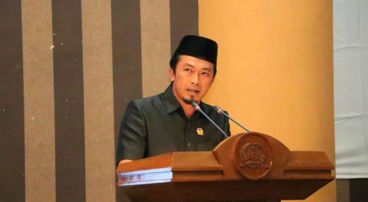 Said Ismail Kholil Alaydrus, politisi Gerindra, dalam salah rapat paripurna di Gedung DPRD Tanah Bumbu. 