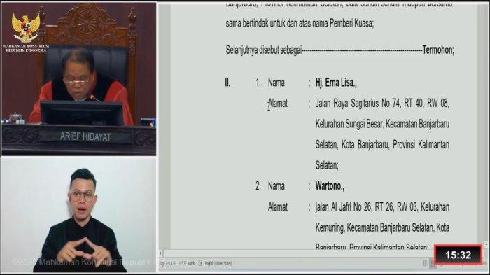 SIDANG MK - Sidang sengketa pemilu di Pilwalkot Banjarbaru 2024