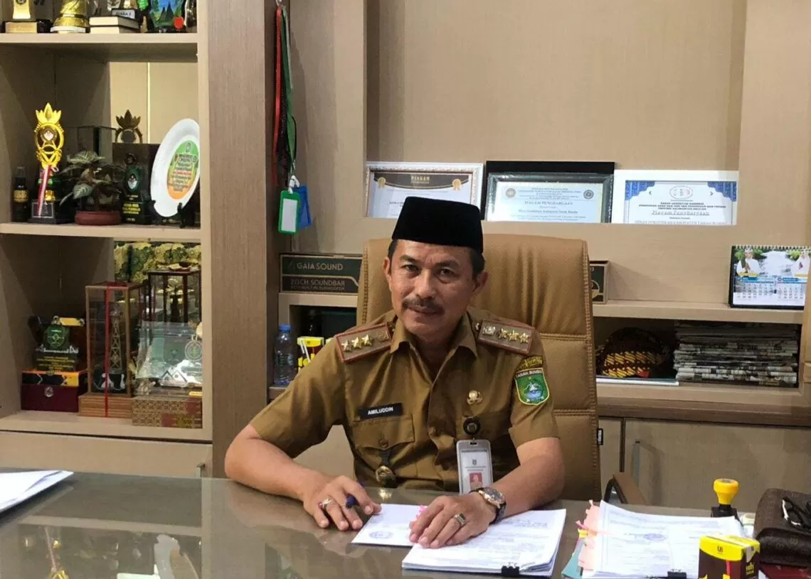 Kepala Disdik Tanbu, Amiluddin.