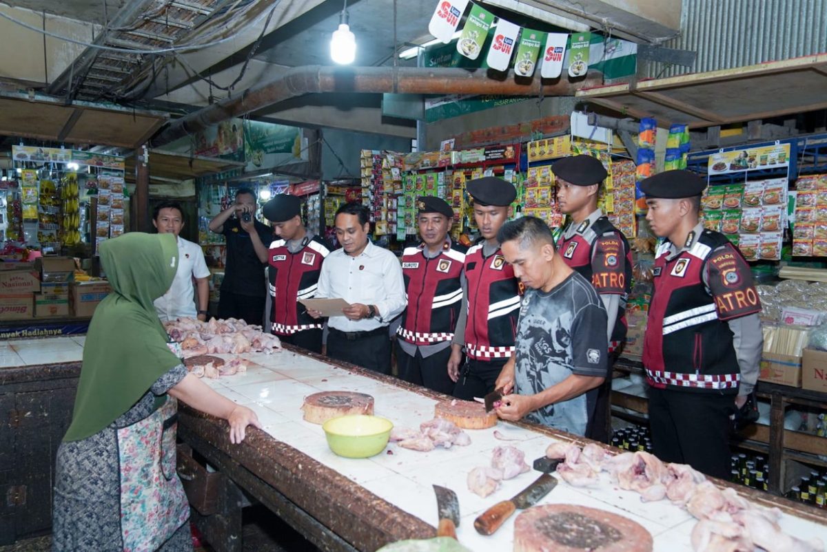 Satgas Pangan Polda Kalsel Pastikan Stabilitas Harga Bahan Pokok di Pasar Tradisional
