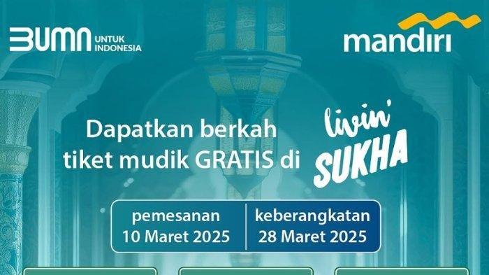 Mudik gratis dari bank Mandiri.