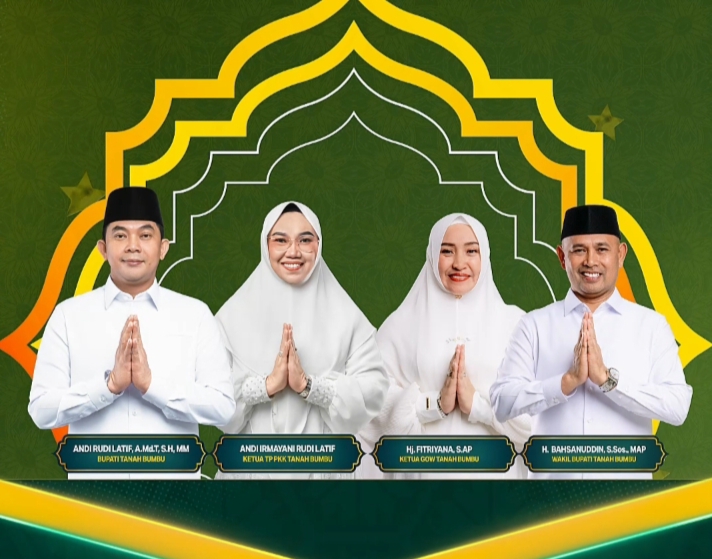 Bang Arul Bersama Wakil Bupati Sampaikan Ucapan Idul Fitri untuk Masyarakat Tanah Bumbu