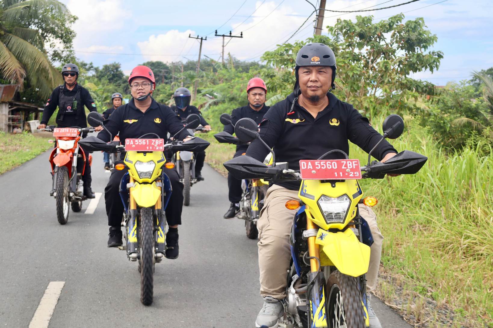 Patroli rutin BPBD Tanbu serta sosialisasi ke daerah rawan bencana, Jum'at (10/4).