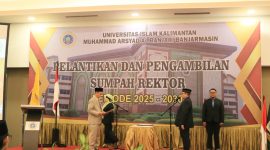 Rektor UNUKASE Hadiri Pelantikan Rektor UNISKA 2025–2030