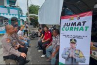 Warga Kotabaru Hulu keluhkan knalpot brong dalam Jum’at Curhat, Polres Kotabaru berjanji segera tindaklanjuti aspirasi tersebut. Sumber : Humas Polres Kotabaru