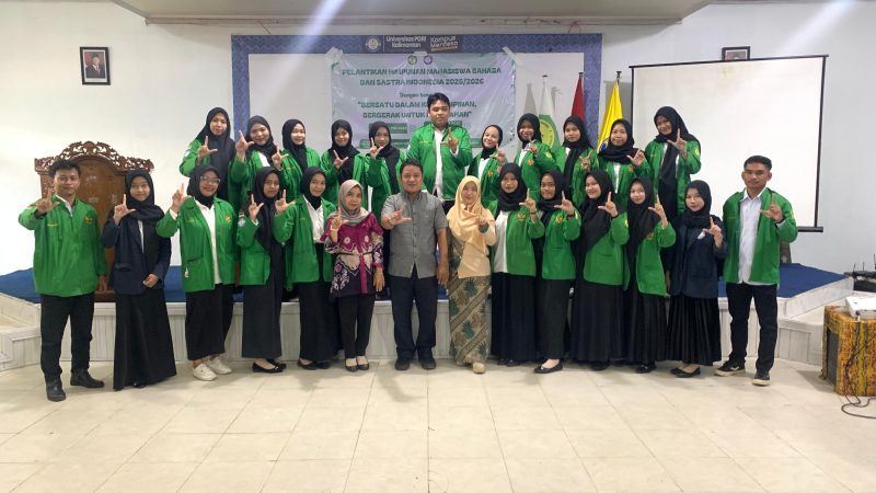 Pelantikan pengurus baru HIMABSI 2025/2026 Universitas PGRI Kalimantan, siap wujudkan kepemimpinan mahasiswa yang progresif dan berdampak.