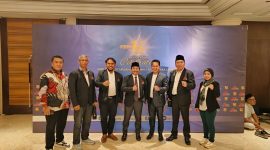 H. Risdianto Haleng hadiri pelantikan DPW APWNU Jakarta, ucapkan selamat dan serukan tambang untuk kesejahteraan rakyat.