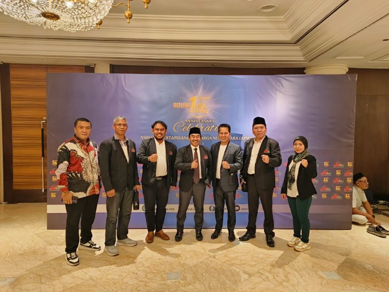 H. Risdianto Haleng hadiri pelantikan DPW APWNU Jakarta, ucapkan selamat dan serukan tambang untuk kesejahteraan rakyat.