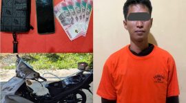 Polsek Simpang Empat tangkap pencuri dompet dan ponsel dalam dua jam, bagian dari Operasi Sikat Intan 2025. / Humas Polres Tanbu