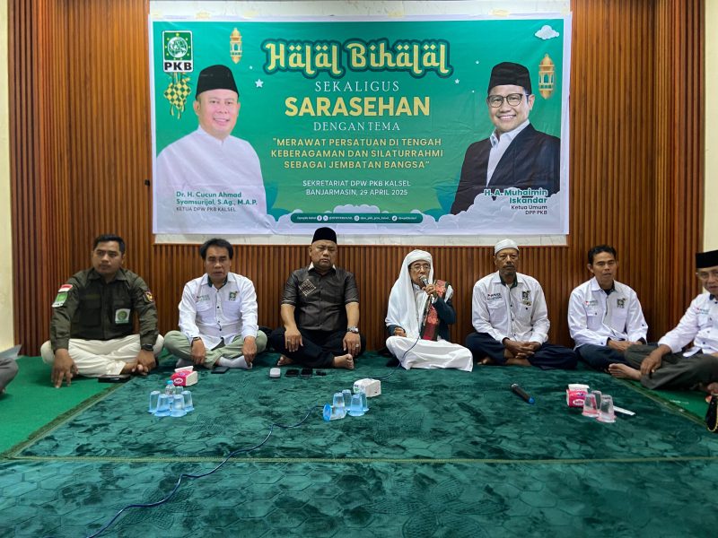 Sarasehan DPW PKB Kalsel angkat tema persatuan dan silaturahmi sebagai jembatan bangsa. Kegiatan ini menjadi ruang dialog untuk mempererat hubungan antarwarga di tengah keberagaman