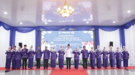 Bupati Andi Rudi Latif kukuhkan Ketua Dekranasda 2025–2030 di Pendopo Bupati, Batulicin, Sabtu 28 Juni 2025