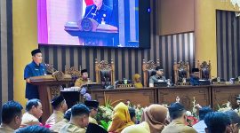 Eryanto Rais sampaikan Perubahan KUA-PPAS 2025 dalam Rapat Paripurna DPRD Tanah Bumbu di Batulicin, Senin, 30 Juni 2025.