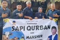 DPD NasDem Tanah Bumbu terima lima sapi kurban dari DPW NasDem Kalsel untuk disalurkan ke masyarakat jelang Iduladha.