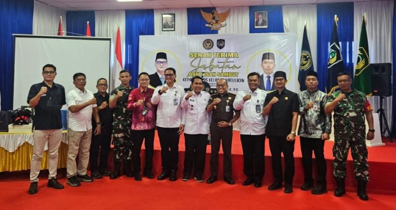 Ketua DPRD Tanah Bumbu, Andrean Atma Maulani, menghadiri acara pisah sambut Kepala Lembaga Pemasyarakatan Kelas III Batulicin di Aula Kantor Lapas, Kecamatan Kusan Tengah, Kamis, 12 Juni 2025