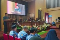 Rapat Paripurna DPRD Kabupaten Tanah Bumbu membahas jawaban Bupati atas pemandangan umum Fraksi terhadap LPj APBD TA 2024. Acara berlangsung di ruang sidang DPRD Tanah Bumbu, Selasa, 17 Juni 2025.