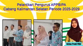 Pelantikan Pengurus APPBIPA Kalsel periode 2025–2029 berlangsung khidmat di Banjarmasin, Senin 30 Juni 2025, dihadiri pengajar dan akademisi.