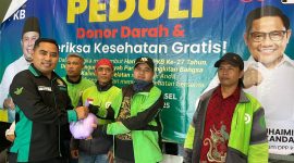 PKB Kalsel gelar donor darah dan bagi sembako untuk ojek online di Banjarmasin, Minggu 13 Juli 2025, peringati Harlah ke-27.