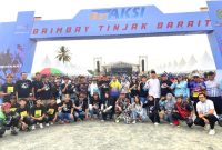 Fun Bike HUT ke-5 Laskar Merah Putih digelar LMP Tanah Bumbu di Jalan Kodeco, Sabtu 12 Juli 2025, dihadiri Pemkab dan ratusan peserta