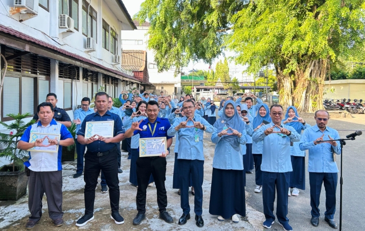 Angkasa Pura Supports raih skor 4.90 kategori A pada penilaian Indeks Pelayanan Publik di Banjarmasin, Rabu 2 Juli 2025.