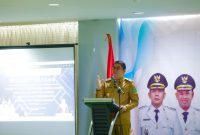 Penutupan Pelatihan Manajemen Risiko Pemkab Tanah Bumbu oleh Pj Sekda Yulian Herawati digelar di Banjarmasin pada Jumat, 4 Juli 2025.