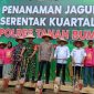 Polres dan Pemkab Tanah Bumbu tanam jagung serentak di Desa Sarigadung, Rabu 9 Juli 2025, dukung swasembada pangan nasional bersama Kapolri.