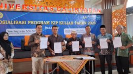 Rektor UNUKASE hadiri sosialisasi KIP Kuliah 2025 dan penandatanganan Pakta Integritas di UNIBA Balikpapan, Sabtu, 5 Juli 2025