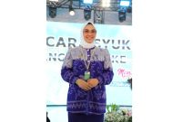 Ketua Dekranasda Tanah Bumbu Andi Irmayani hadiri HUT ke-45 Dekranas di BSCC Balikpapan, Kalimantan Timur, pada 9 Juli 2025.
