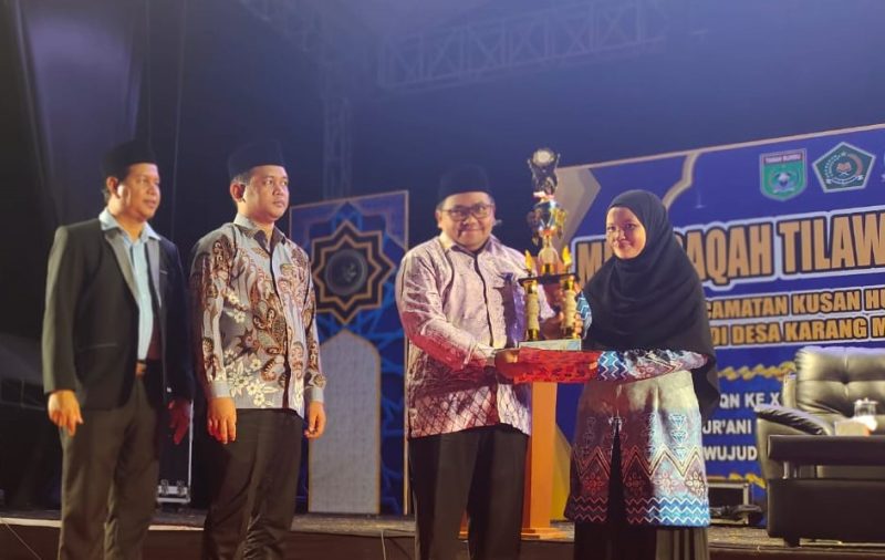 Penutupan MTQ Ke-XXI Kusan Hulu tahun 2025 di Desa Karang Mulya, Rabu 2 Juli, diapresiasi Bupati Andi Rudi Latif