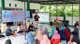 BPJS Ketenagakerjaan sosialisasikan program jaminan sosial ketenagakerjaan di Desa Muara Pagatan Tengah, Tanah Bumbu, Minggu 12 Juli 2025.