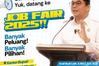 Pemkab Tanah Bumbu gelar Job Fair 2025 di halaman kantor bupati, 22–24 Juli 2025, sediakan 621 lowongan kerja dari 25 perusahaan.