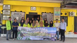 UNUKASE dan STIKES Husada Borneo gelar penyuluhan rumah sehat di Posyandu Sentosa, Desa Pandahan, Tanah Laut, Sabtu 19 Juli 2025.
