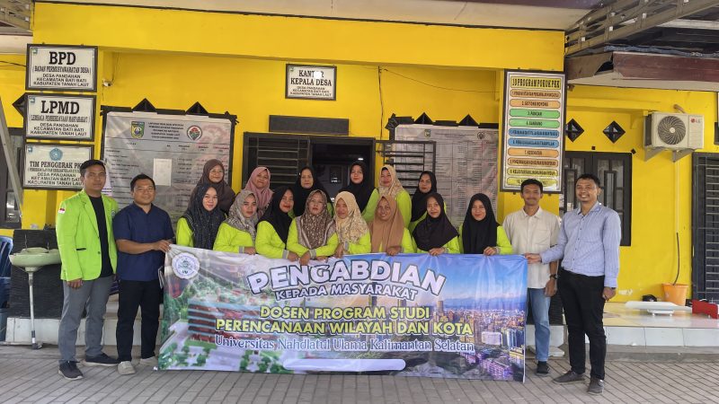 UNUKASE dan STIKES Husada Borneo gelar penyuluhan rumah sehat di Posyandu Sentosa, Desa Pandahan, Tanah Laut, Sabtu 19 Juli 2025.