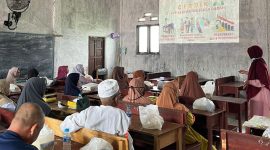 Dosen FKIK ULM dan Puskesmas laksanakan pengabdian masyarakat bertema CERDIK cegah diabetes di Desa Keliling Benteng Ulu, Banjar, 15 Juli 2025.