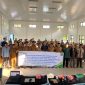 BPJS Ketenagakerjaan sosialisasikan program perlindungan sosial di Aula Kantor Kecamatan Kusan Hulu, Tanah Bumbu, Selasa 22 Juli 2025.