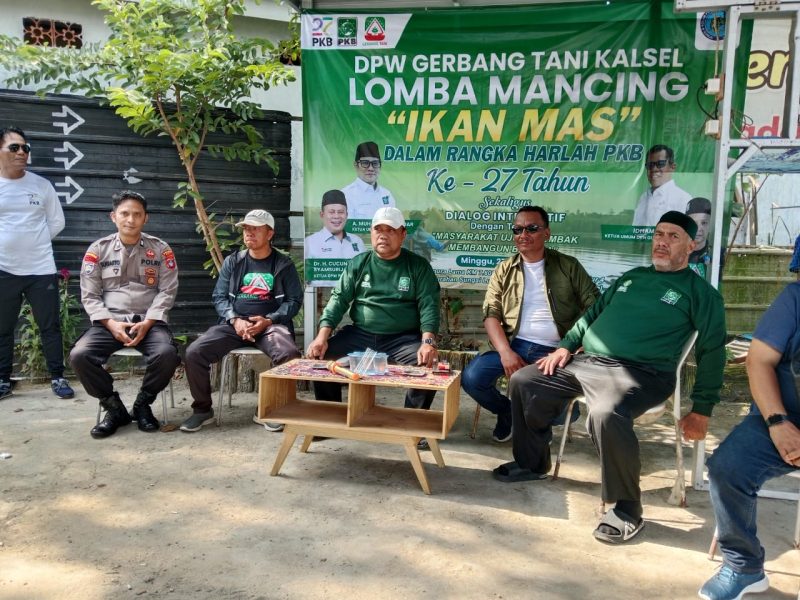 Gerbang Tani Kalsel gelar lomba mancing peringati Harlah ke-27 PKB di Pemancingan Persada Raya 2, Sungai Lulut, Banjar, 27 Juli 2025.