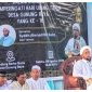 Anggota DPRD Tanah Bumbu, Makhruri dari Fraksi PAN, menyampaikan sambutan saat acara Tabligh Akbar dan peringatan Hari Ulang Tahun Desa Gunung Raya ke-16 di Gedung Serba Guna Desa Gunung Raya, Sabtu (9/8/2025)
