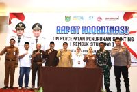 Bupati Andi Rudi Latif pimpin Rakoor dan Rembuk Stunting Kabupaten Tanah Bumbu Batulicin, Senin 4 Agustus 2025 percepatan penurunan stunting