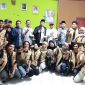 Bupati Tanah Bumbu Andi Rudi Latif bertemu mahasiswa KKN ULM di Aula Camat Simpang Empat, Minggu 10 Agustus 2025, bahas potensi perikanan