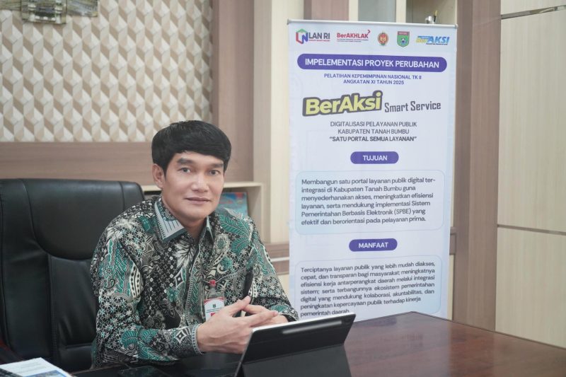 Diskominfosp Tanah Bumbu luncurkan BerAksi Smart Service, inovasi digital pelayanan publik, di Batulicin pada Kamis, 7 Agustus 2025