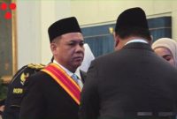 Haji Isam menerima Bintang Mahaputera Utama dari Presiden Prabowo Subianto di Istana Negara Jakarta, Senin 25 Agustus 2025